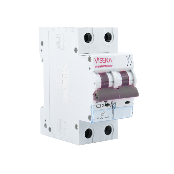 فیوز مینیاتوری دو پل 32 آمپر ۶KA ویسنا
